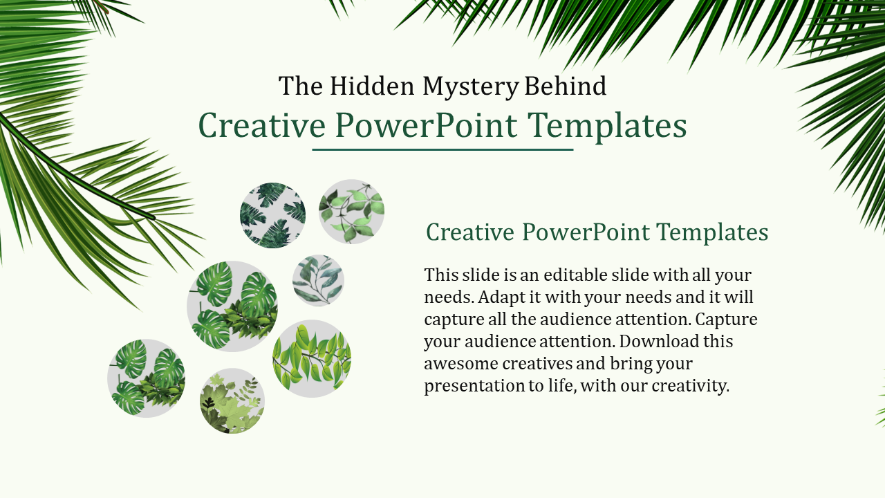 Free - Creative PowerPoint Templates Design With Seven Circles